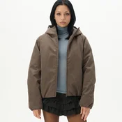 Cropp - Prošivena puffer jakna s kapuljacom - antracit