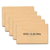 Mave 5 kos Lesenih RFID kartic s 13,56 MHz čipom ISO14443