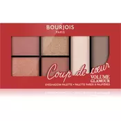 Bourjois Volume Glamour paleta sjenila za oci nijansa 001 Coup De Coeur 8,4 g