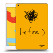 Crna silikonska maskica za Apple iPad 10.2 2019 (7. gen) - I am fine