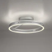 PURE LED stropna svetilka Loop, aluminij, kovina, O 60 cm CCT - Dnevna soba/jedilnica - Sodobni