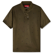 Otroška majica CCM Polo Print Khaki Green S
