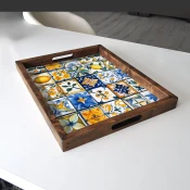 Aberto Design Poslužavnik REF016 48 x 38 x 4 cm, Šareni