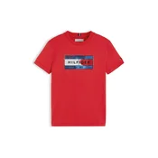 TOMMY HILFIGER Majica modra / rdeča / bela