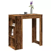 Vidaxl vidaXL Barska miza s predali, starinski les, 102x50x103,5 cm