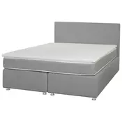 BOXSPRING KREVET 200/160/115 cm siva