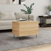 shumee vidaXL Klubska mizica, hrast sonoma 60x44,5x45 cm, material na osnovi lesa