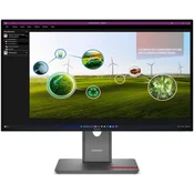 Lenovo MONITOR ThinkVision P27Q-40 27 inch IPS 2560x1440 120Hz 4ms Tilt,Swivel,Pivot,Heigh3x USB-A