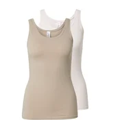 Skiny Top nude/temno bež