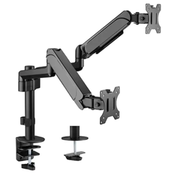 MA-DA2P-01 Gembird Podesivi dupli stoni držac za monitor, tilt,17-32 max.2x9kg