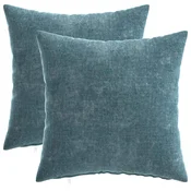 Vidaxl Prevleka za blazino 2 kos HEERLEN Modra 40 x 40 cm