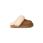 UGG Sandale DISQUETTE svijetlosmeda / vuneno bijela
