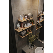 Wallxpert WALLXPERT Prizma Raf, Büyük Boy Salon Tipi 2 polica, (20813471)