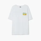 Cropp - Bela majica s printom - white