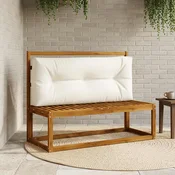 Vidaxl Blazina za palete VIANEN 100% poliester Bela 120 x 60 x 12 cm