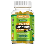 Nutrigums Happy Tums Digestion, pomoč pri prebavi, 60 žele bonbonov