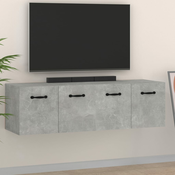 vidaXL Stenska omarica 2 kosa betonsko siva 80x35x36,5 cm inž. les