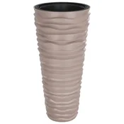 Vidaxl Korito z odstranljivo notranjostjo mocha 18/45 L PP relief