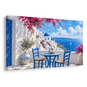 Slika poletna terasa nad morjem - 40x30