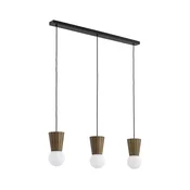Argon 6358 - kopalniški viseči lestenec na kablu VOLANTE 3xG9/6W/230V IP44, rjav