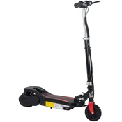 HOMCOM električni zložljivi skuter z nastavljivo višino 82-93 cm z zavoro, hitrost 12 km/h, črn