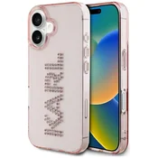 1 to 3 Ovitek Karl Lagerfeld Iml Rhinestones Logo Za Iphone 16 Z Impresivnim Dizajnom
