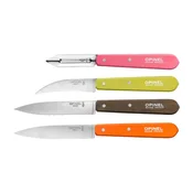 4-piece knife set, stainless steel, Les Essentiels - Opinel