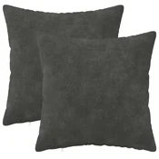 vidaXL Prevleka za blazino 2 pcs HEERLEN Antracit 50 x 50 cm