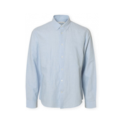 Selected Noos Regclay Shirt - Dusty Blue Modra
