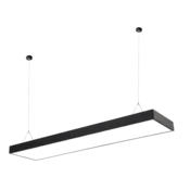 Dexin Viseca lampa LED, 120×20 cm, 48 W, Crna