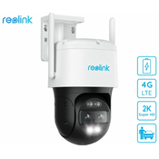 Reolink TrackMix LTE Battery IP kamera, 2K, 4G LTE, nočno snemanje, IP65, bela