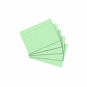 Kartica A8, diktando, set 1/100, 170 gramski papir, zelena, Herlitz