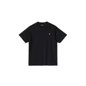 Carhartt WIP Majica American Script  zlato-rumena / burgund / črna