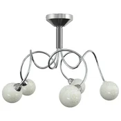 Stropna lampa s okruglim staklenim sjenilima 5 G9 LED svjetala