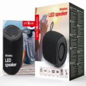 SPK BT LED 03 BK Gembird Portable RGB LED Bluetooth speaker 5W, BT, FM, TF, USB, Handsfree, black