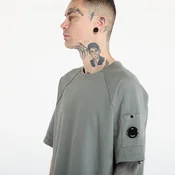 Majice C.P. Company Light Fleece Short Sleeve Sweatshirt Gunmetal Grey S