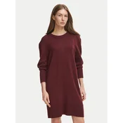 BOSS Pletena obleka 50569849 Bordo rdeča Regular Fit