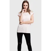 Womens T-shirt with extended shoulder pink