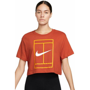 Ženska majica Nike Court Dri-Fit Heritage Crop Top - rust factor