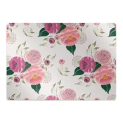 Decormat Podloga za stol Pink flowers 140x100 cm 15 cm