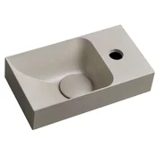 PICCOLINO betonski umivalnik 30,8x17cm, mešalnik na desni strani, pesek - Bež - 30,8x10,6x17 cm - Sapho - SMALL - 24 - Beton - Pravokotnik - 308 - 106 - 170 - 14