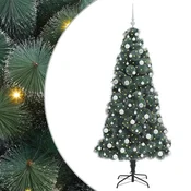 Umjetno božicno drvce s balovima, unaprijed osvijetljeno 180 cm