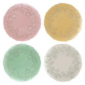 Glass dinner plate, 33 cm, Spring Glass - Nuova R2S