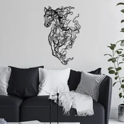 Wallity Zidna dekoracija Cavallo-1, 41 x 66 cm, Crna