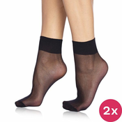 Bellinda 2 PAKET - najlonske nogavice Die Passt 20 DEN Black BE200215-094-U