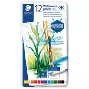 STAEDTLER BARVICE AKVAREL DESIGN JOURNEY, 12/1 v kovinski škatli