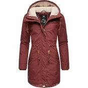 Ragwear Zimska jakna rjava/rdeča/črna/bela