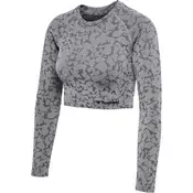 ženska brezšivna majica hmlMT PI CROP L/S