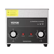 VEVOR Ultrazvočni čistilec KZ-S3 265x165x225 mm 3L srebrne barve