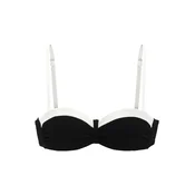 LASCANA Bikini zgornji del  črna / bela